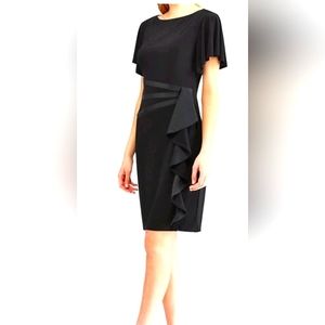 Elegant Black Ruffle Dress